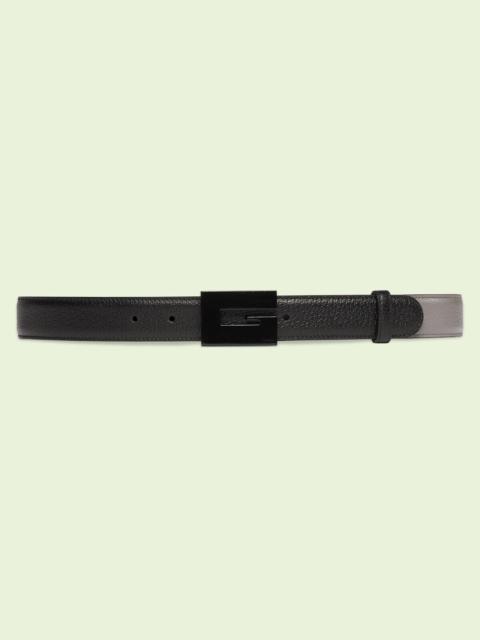 GUCCI Two-tone thin belt with Square G
