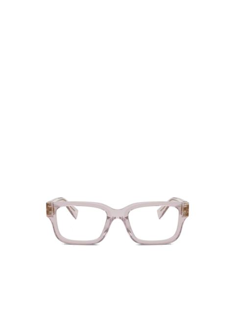 Miu Miu logo-plaque square-frame glasses