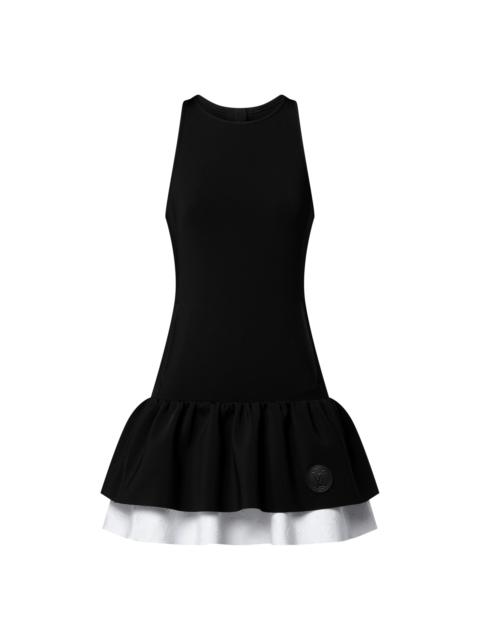 Louis Vuitton Color-Blocked Ruffle Hem Dress