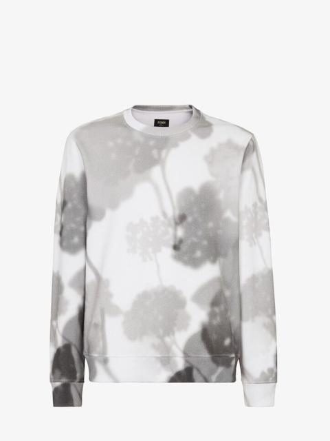 FENDI White cotton sweatshirt