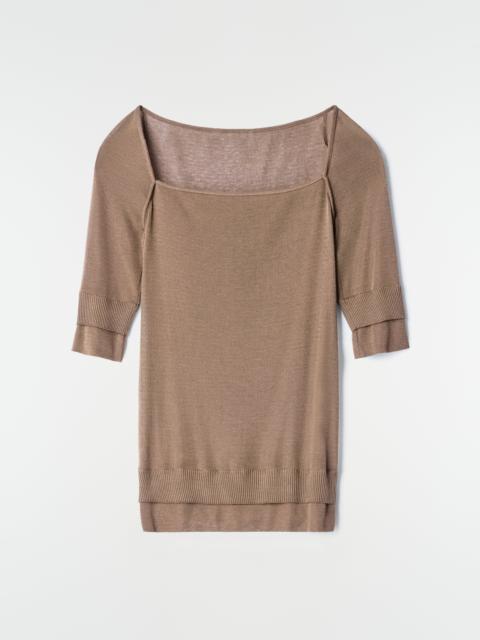Lemaire 3/4 SLEEVES TOP IN VISCOSE SILK
