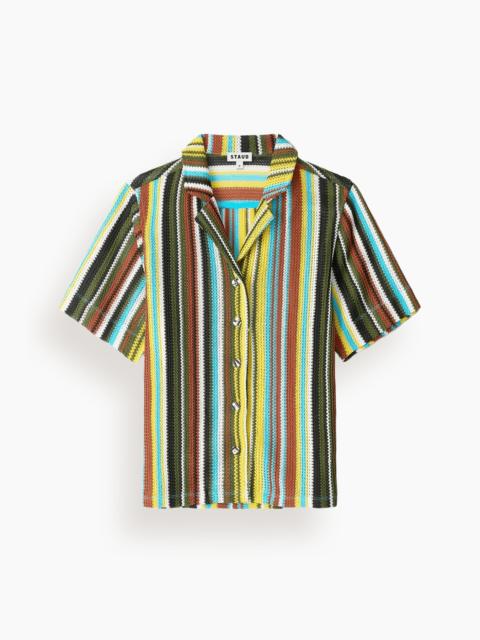 STAUD Gabi Shirt in Skate Stripe