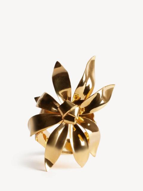 BALENCIAGA Women's Bloom Cuff in Shiny Gold