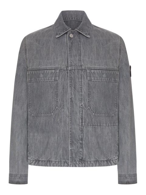 Stone Island GREY DENIM OVERSHIRT