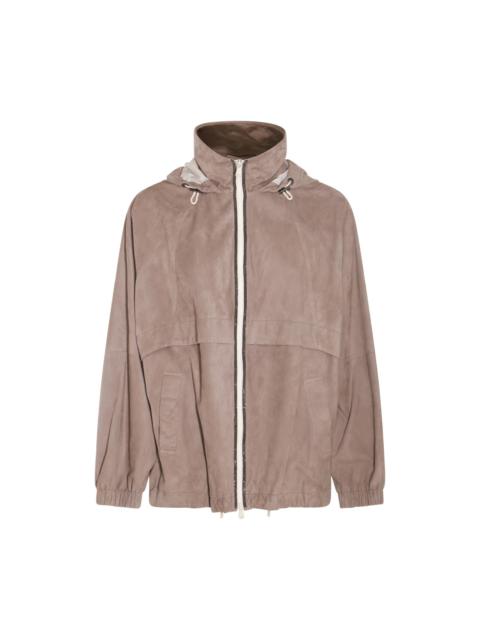 Brunello Cucinelli beige leather jacket