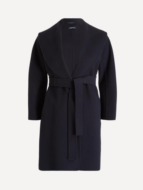 'S Max Mara Messi Double-Faced Wool Robe Coat