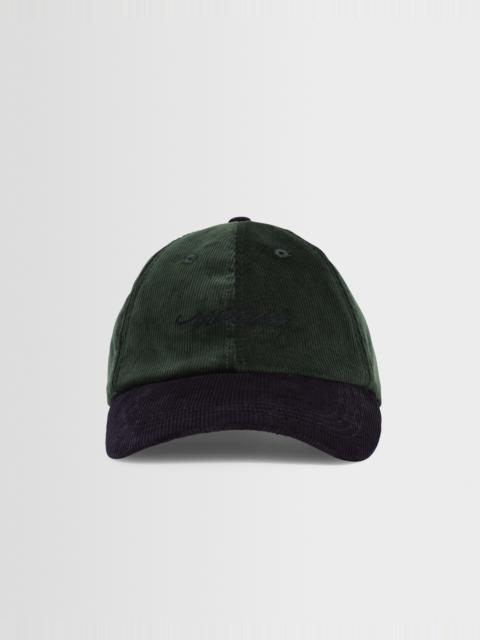 Wax London Spencer - Green And Navy Corduroy Sports Cap