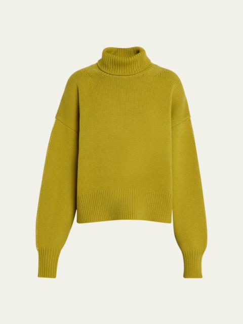 ZANKOV Wolfgang Colorblock Wool Turtleneck