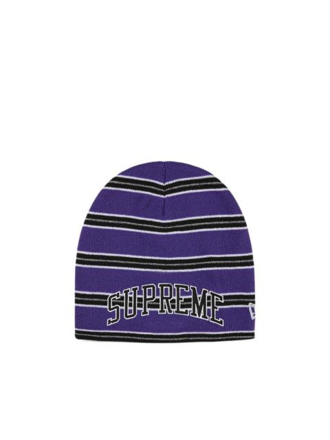 Supreme New Era stripe beanie hat