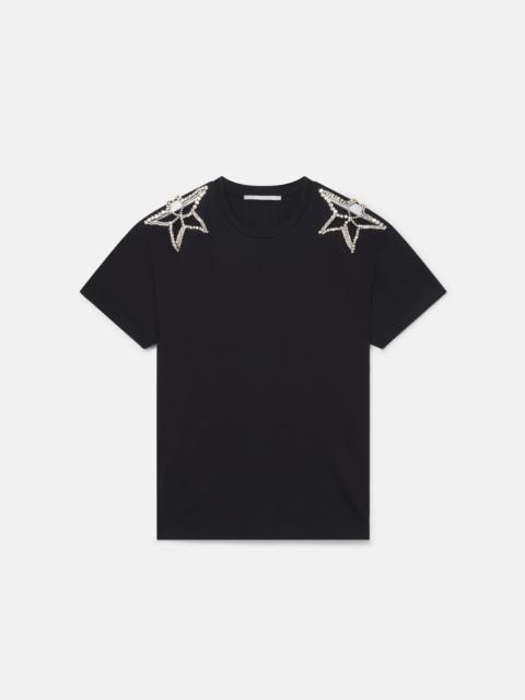 Tシャツ・カットソー STELLA MCCARTNEY DRAPED SATIN TOP Stella McCartney Drape Creponne Silk Cape High-Low Top