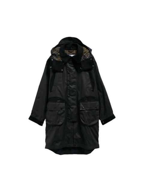 Barbour X NORBIT WAXED-COTTON HOODED JACKET
