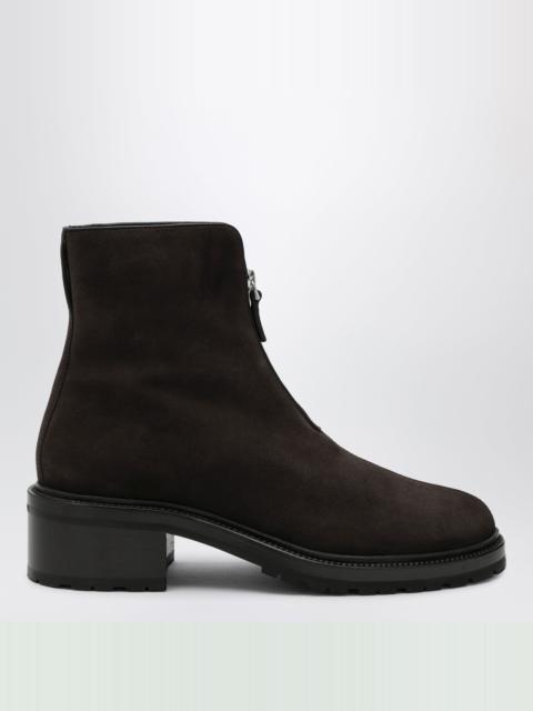 The Row Hike mocha suede ankle boot