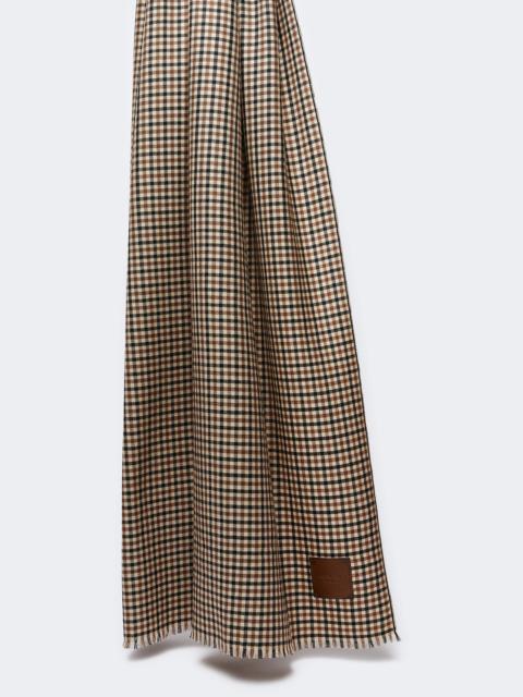WEEKEND Max Mara QUANTUM Yarn-dyed wool stole - BEIGE