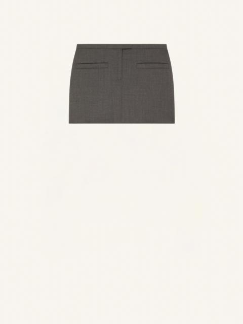 courrèges TAILORED TRAPEZE MINI SKIRT