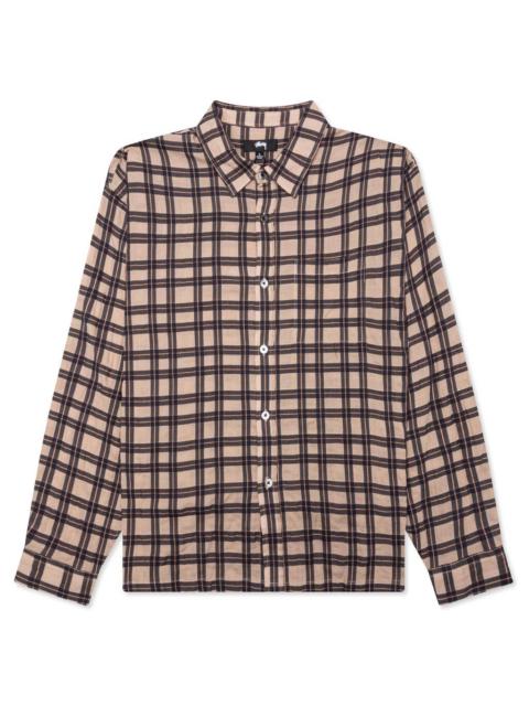 Stüssy SONOMA PLAID L/S SHIRT - TAN