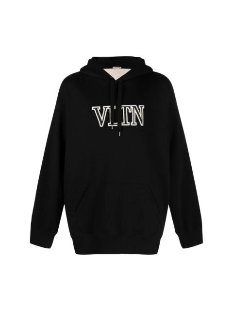 Valentino logo-print cotton hoodie