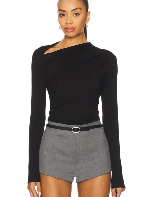 Enza Costa Fluid Jersey Slash Top