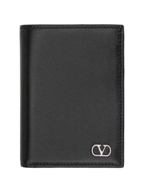 Valentino Black VLogo Signature Card Holder