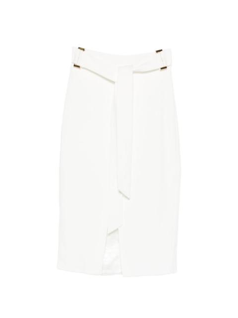 ELISABETTA FRANCHI belt-detail midi skirt