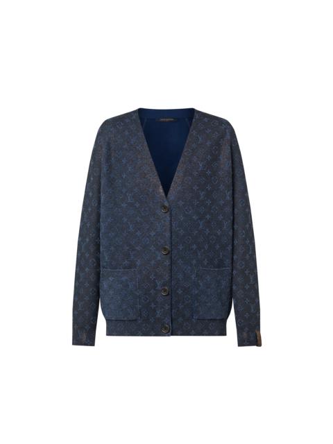 Louis Vuitton Glitter Monogram Knit Cardigan