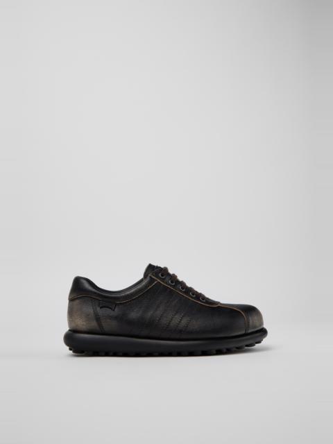 CAMPER Pelotas Gray Leather Shoes for Women.