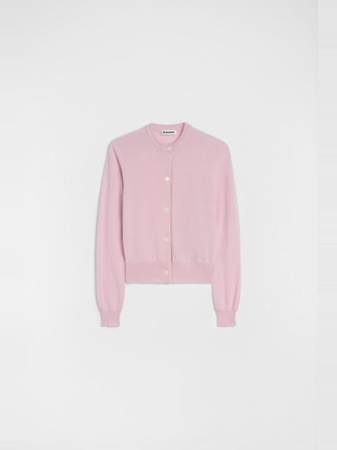 Jil Sander Lightweight Wool Crew-Neck Cardigan