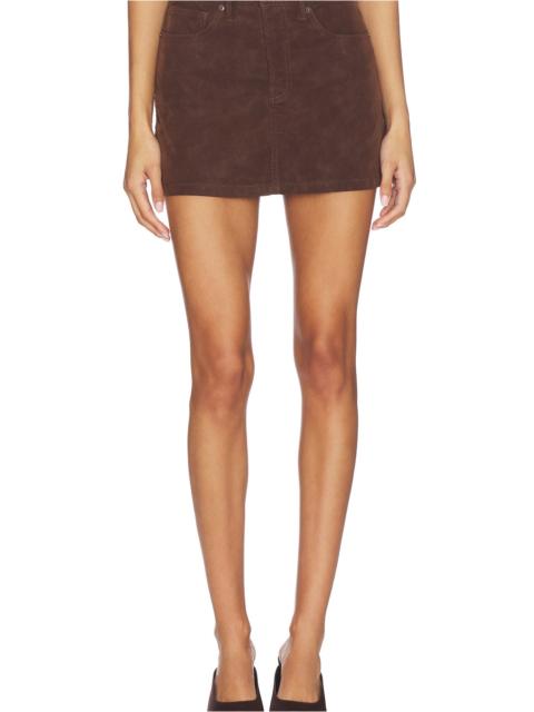 GOOD AMERICAN Better Than Suede Good 90's Mini Skirt