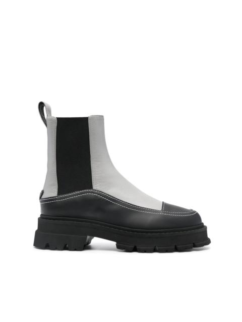 EMPORIO ARMANI 55mm panelled ankle boots