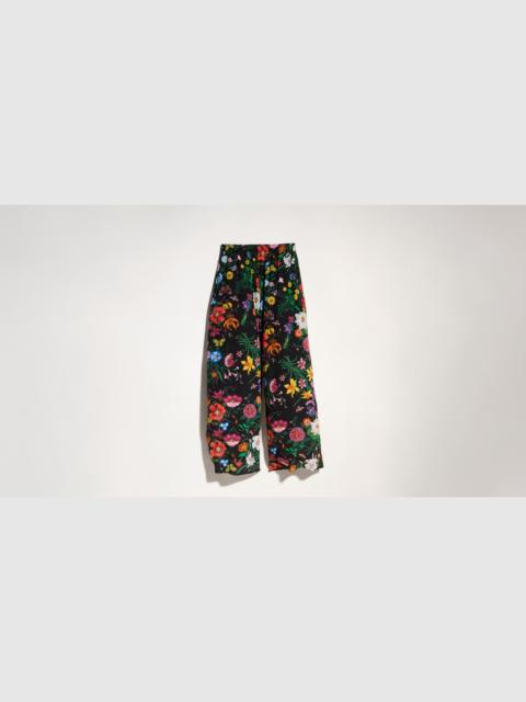 GUCCI Printed silk leisure pants