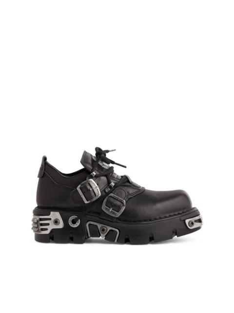 rabanne x New Rock leather boots
