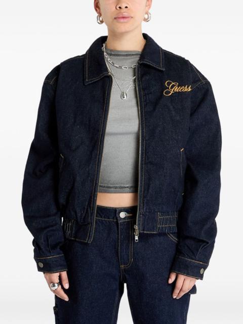 GUESS USA logo-embroidered jacket
