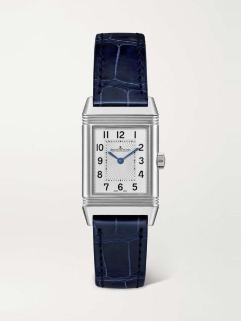 Reverso Classic Small Hand-Wound 21mm stainless steel and alligator watch