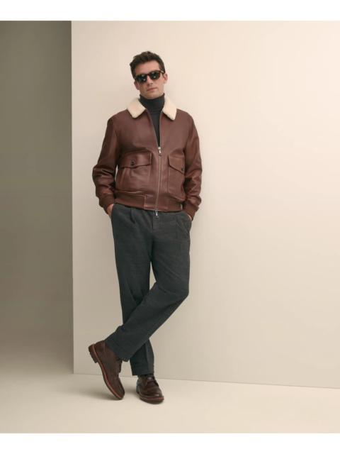 Brooks Brothers Cotton Pleated Side-Tab Chino