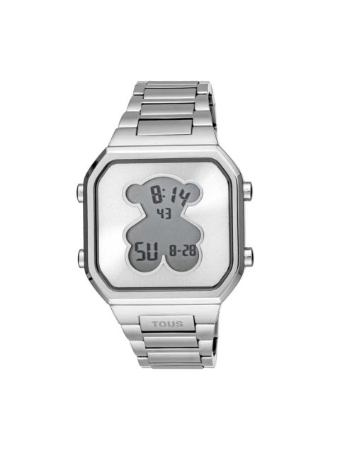 TOUS Digital Watch with stainless steel bracelet D-BEAR