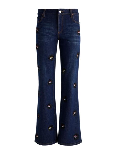 Alice + Olivia ROXIE EMBELLISHED JEAN
