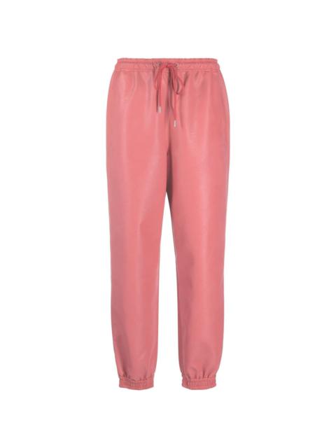 Stella McCartney faux-leather 테이퍼 바지