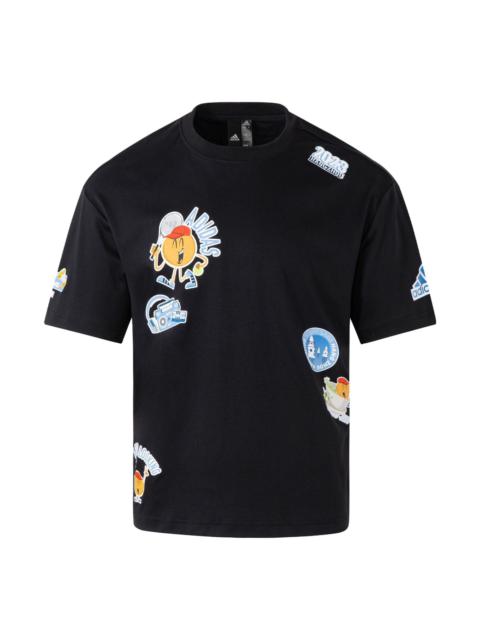 adidas Hangzhou Wuyibing Collab T-Shirt 'Black' JE0950