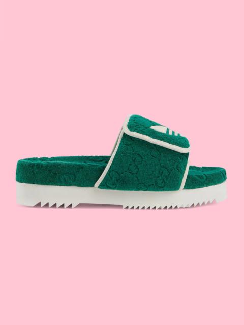 GUCCI adidas x Gucci men's GG platform sandal