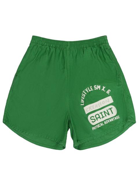 SAINT M×××××× CREATION EASY SHORTS "Green"