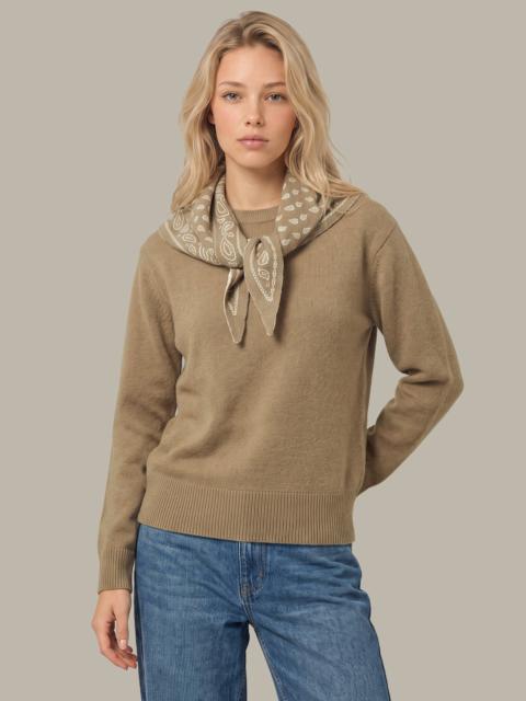 525 america Lenn High Vee Pullover With Removable Paisley Scarf