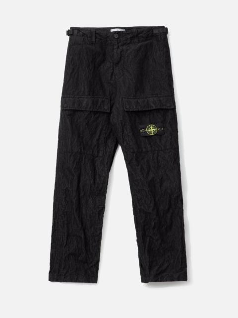 WRINKLED CORDUROY 500-TC CARGO TROUSERS