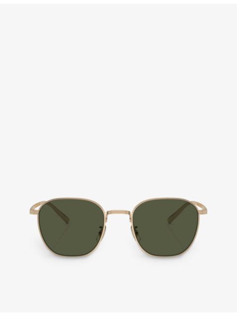 Oliver Peoples OV1329ST Rynn square-frame titanium sunglasses