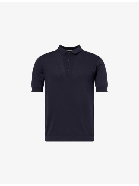 JOHN SMEDLEY Sea Island cotton polo shirt