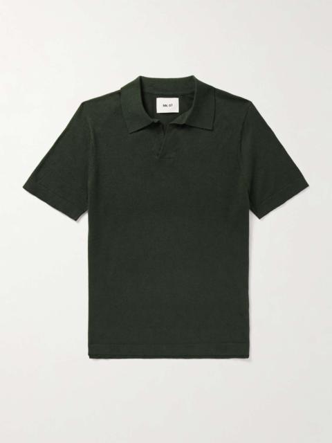 NN07 Ryan 6311 Cotton and Linen-Blend Polo Shirt