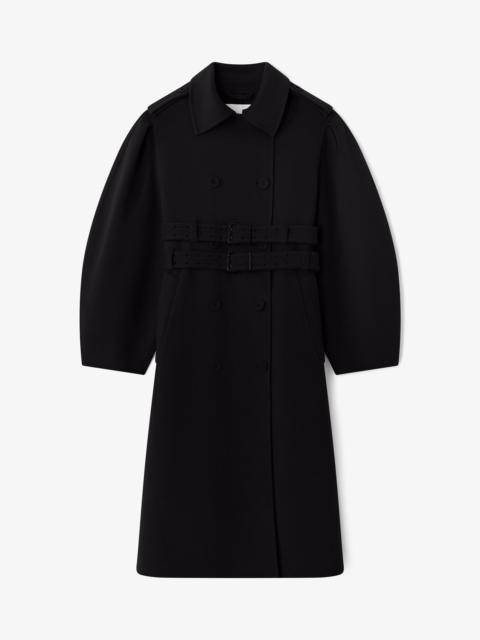 GANNI COAT IN DOUBLE-FACED WOOL