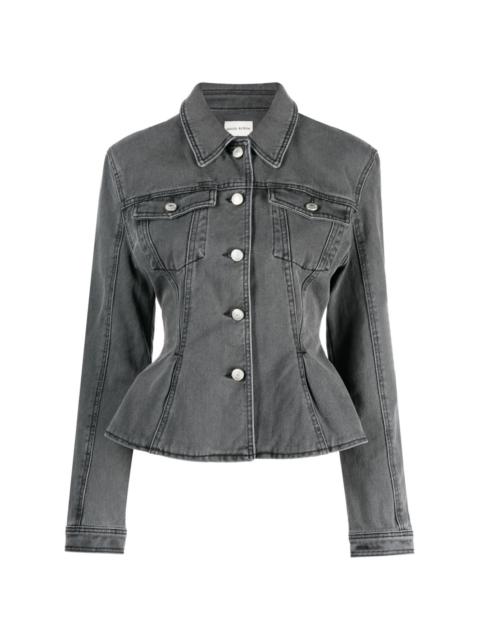 MAGDA BUTRYM fluted denim jacket