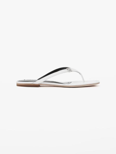 Alexander Wang IVY THONG SLIDE IN LEATHER