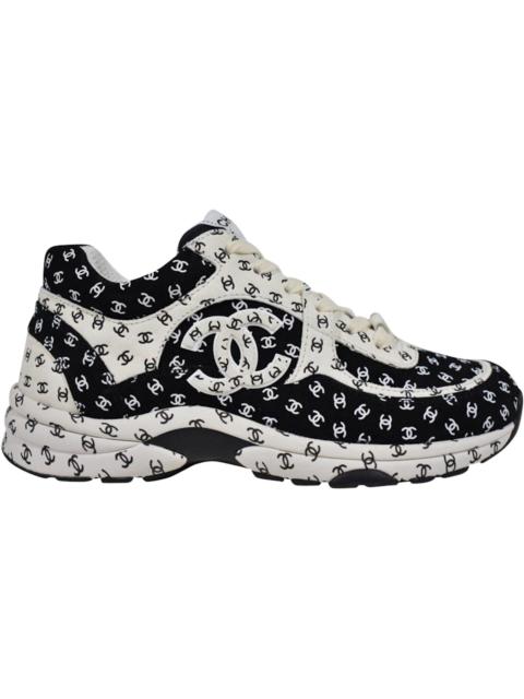 CHANEL Chanel Suede Trainer Printed CC Black (Women's)