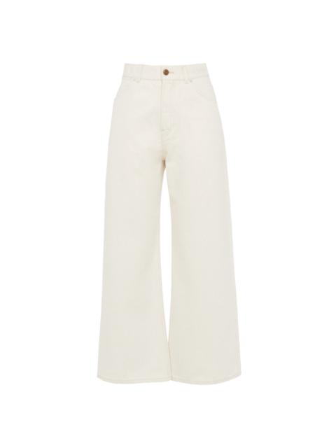"STROMBOLI" WIDE CROPPED JEANS