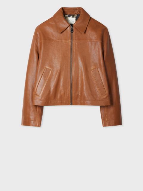Paul Smith Women's Tan Leather Jacket